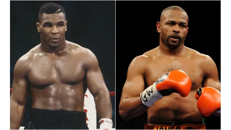 Mike Tyson and Roy Jones Jr are fighting this Saturday in an exhibition bout. (Getty)
