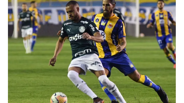 Palmeiras got a big 3-1 victory in the first clash against Delfín. (Getty)
