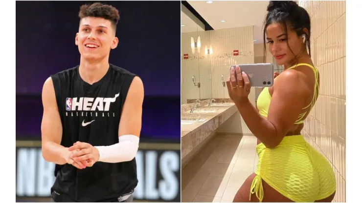 Tyler Herro & Katya Elise Henry. (Getty)
