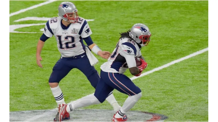 Tom Brady & LeGarrette Blount. (Getty)
