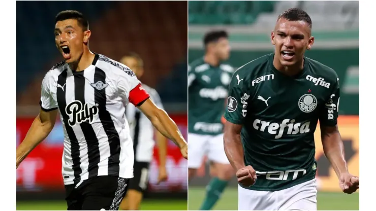 Libertad and Palmeiras clash in a very entertaining Copa Libertadores game. (Getty)
