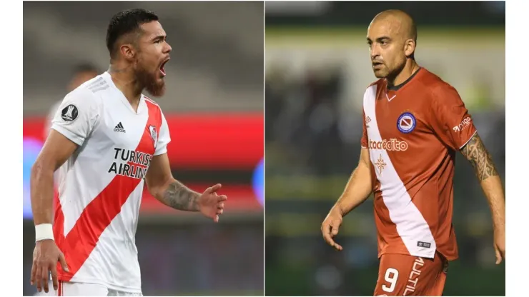 River Plate face Argentinos Juniors in an exciting game. (Getty)
