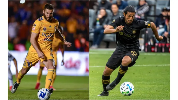 André-Pierre Gignac and Carlos Vela are the top scorers of the 2020 Concachampions. (Getty)
