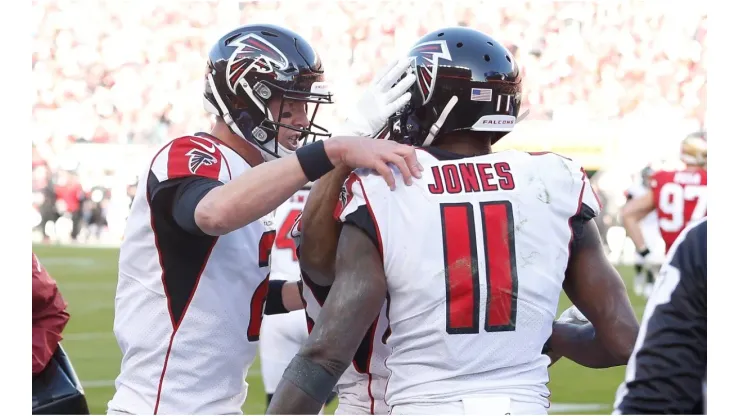 Matt Ryan and Julio Jones have been the key pieces of the Falcons for the past couple of years. (Getty)
