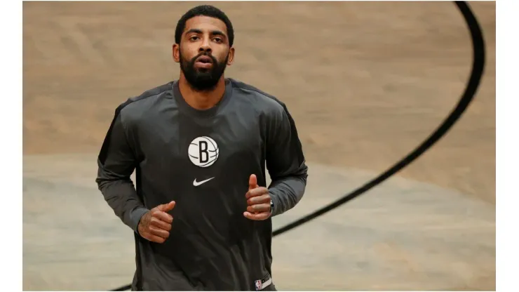 Kyrie Irving isn't worried about the Nets' current moment. (Getty)
