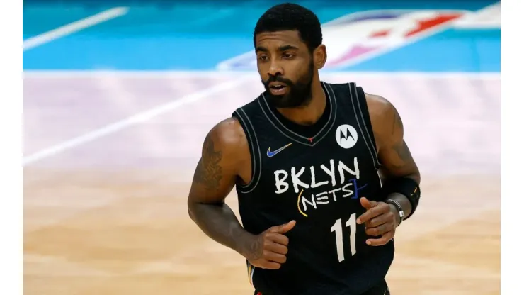 Kyrie Irving is back with the Nets. (Getty)
