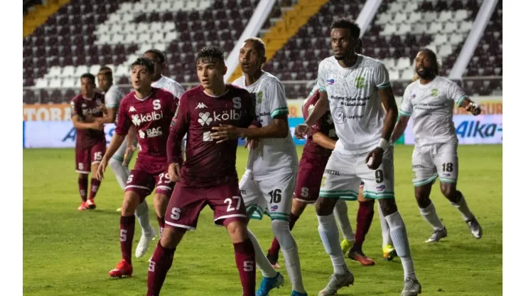 Deportivo Saprissa during a Liga Promerica game. (Getty)
