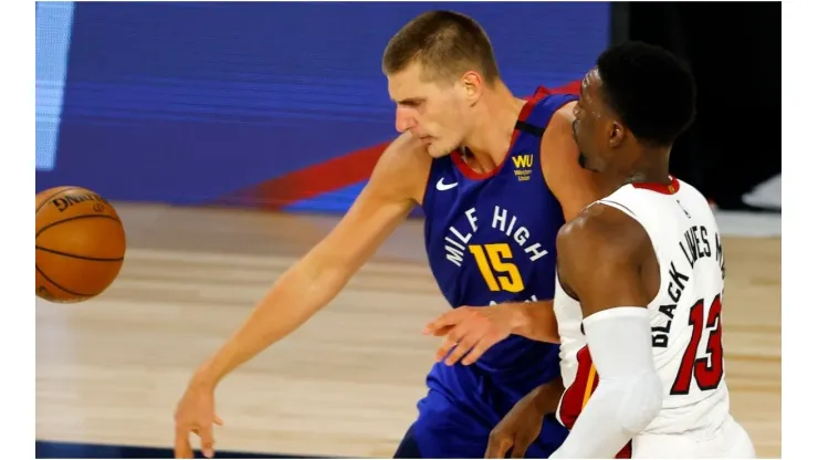 Nikola Jokic & Bam Adebayo. (Getty)
