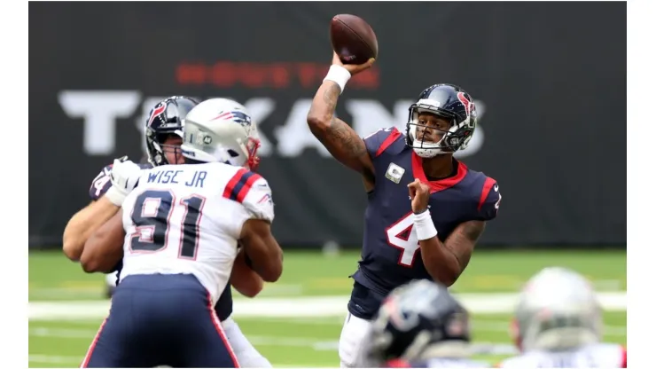 Deshaun Watson vs. the Patriots. (Getty)
