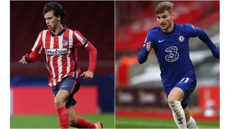 Joao Felix (left) and Timo Werner (right). (Getty)
