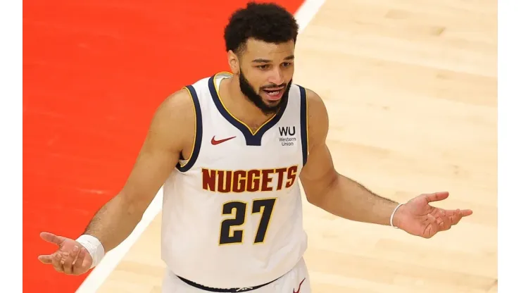 Jamal Murray was pissed after the Nuggets' loss to the Wizards. (Getty)
