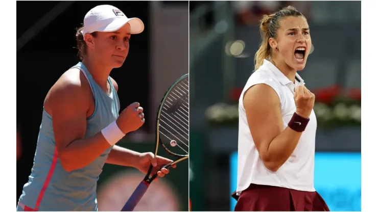 Barty and Sabalenka face off with the Madrid Open title on the line (Getty).
