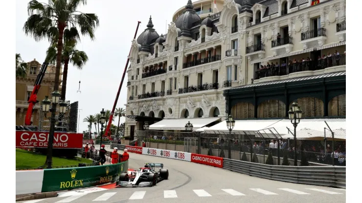 Valtteri Bottas driving at the F1 Grand Prix of Monaco at Circuit de Monaco. (Getty)
