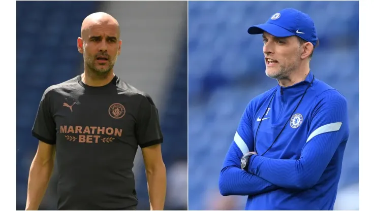 Pep Guardiola's City and Thomas Tuchel's Chelsea will clash for the highly desired Champions League trophy (Getty).
