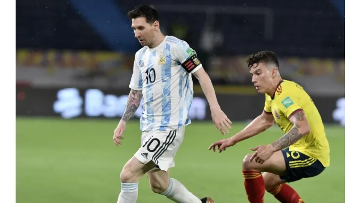 Colombia snatched a point against Argentina with a dramatic Borja header (Getty).
