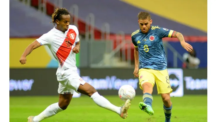 Peru and Colombia faced off for the Copa America 2021 third-place match. (Getty)
