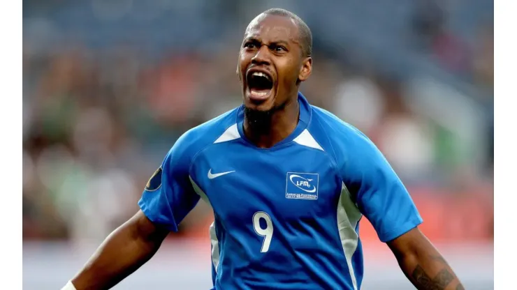 Kevin Fortune’s header against Haiti marked the Gold Cup’s 1000th goal. (Getty)
