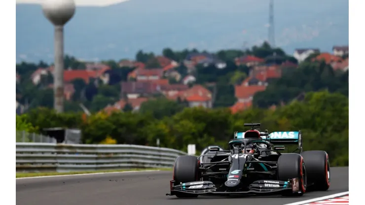 Lewis Hamilton at the 2018 F1 Grand Prix of Hungary. (Getty)
