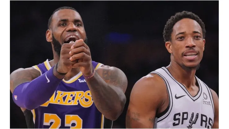 LeBron James & DeMar DeRozan. (Getty)
