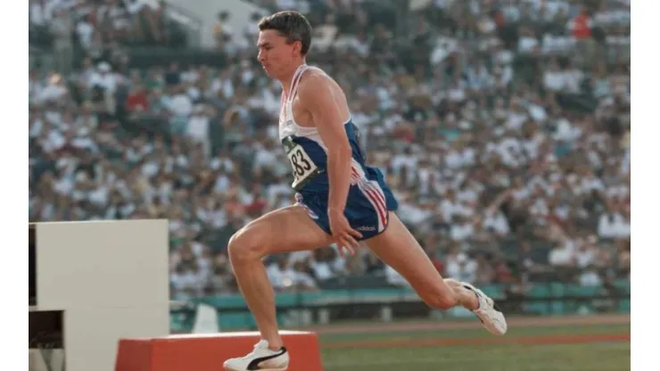 Jonathan Edwards has the men's triple jump world record (Getty).
