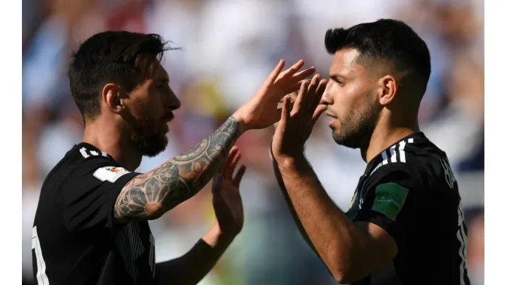 Lionel Messi and Sergio Aguero (Getty).
