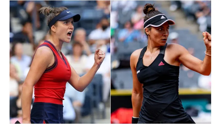 Elina Svitolina (left) and Elena-Gabriela Ruse
