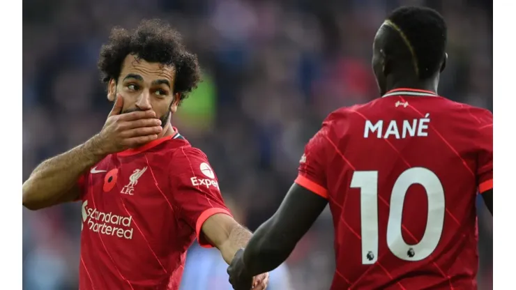 Mohamed Salah (left) and Sadio Mane.
