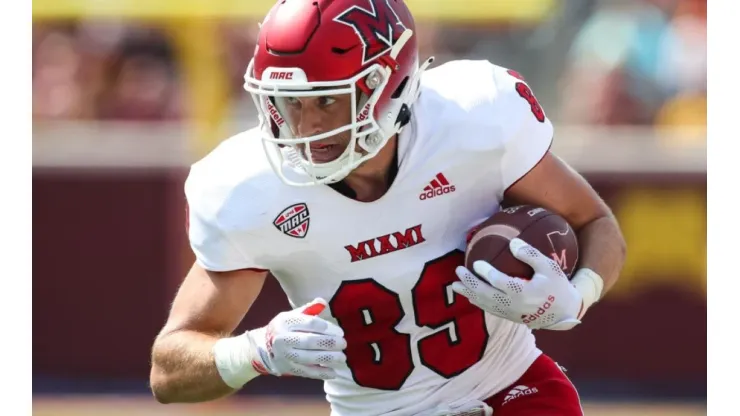 Tight End Jack Coldiron of the Miami-Ohio Redhawksç
