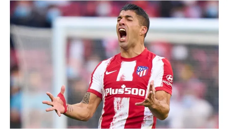 Luis Suarez of Atletico de Madrid during the match against Rayo Vallecano
