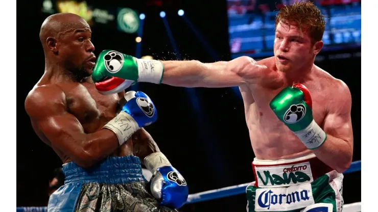 Canelo lost his World titles against Floyd
