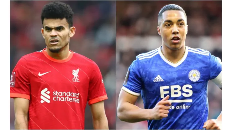 Luis Diaz of Liverpool (left) and Youri Tielemans of Leicester (right)
