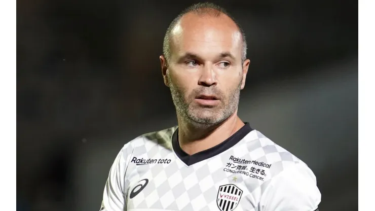 Andres Iniesta in action for Vissel Kobe.
