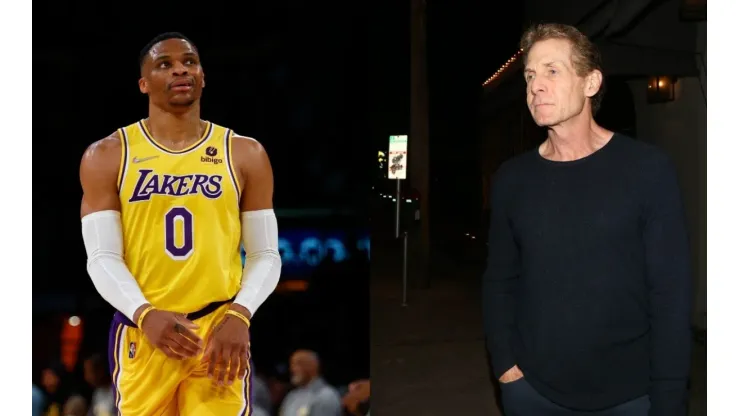 Russell Westbrook (left) & Skip Bayless
