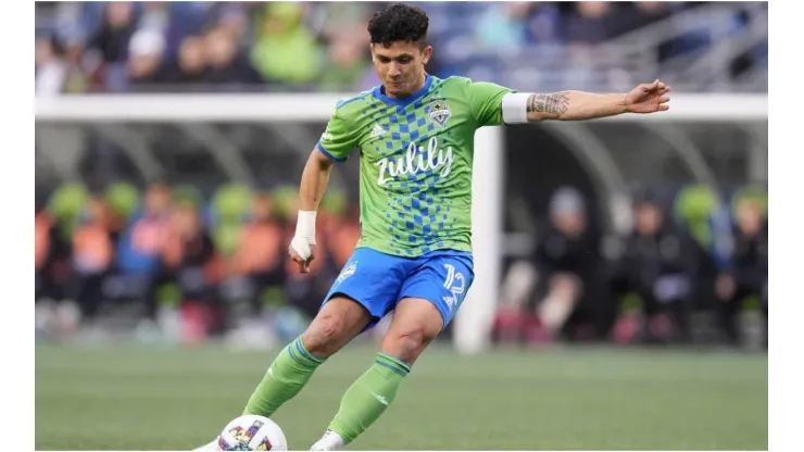 Seattle Sounders forward Fredy Monter
