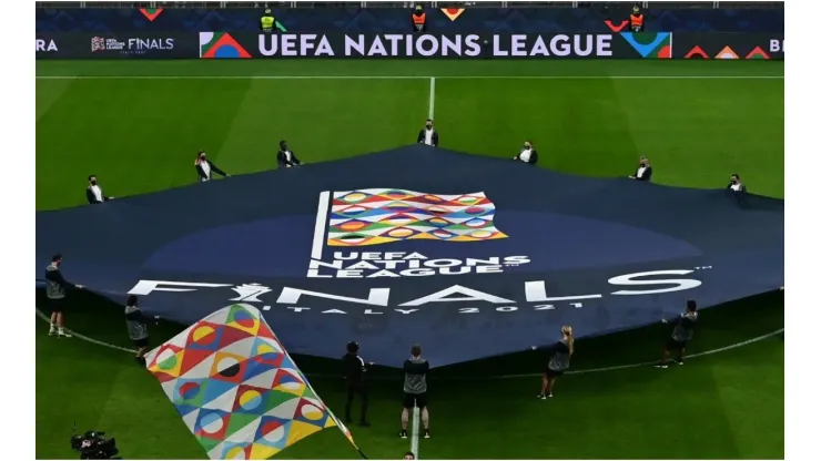 The opening ceremony prior to the UEFA Nations League 2021 Final
