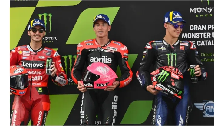 In order: Bagnaia, Espargaro and Quartararo the three best in qualifying
