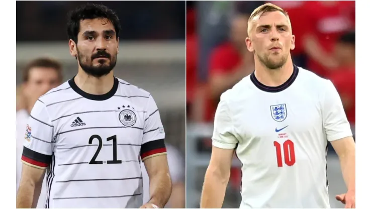 Ilkay Guendogan of Germany and Jarrod Bowen of England
