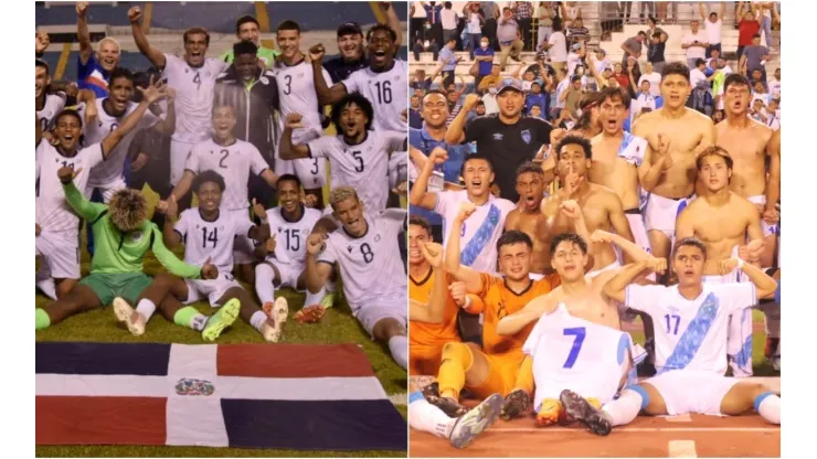 The Dominican Republic U20 team and the Guatemala U20 team
