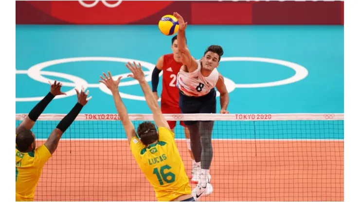 Torey Defalco of Team United States in a game against Brazil
