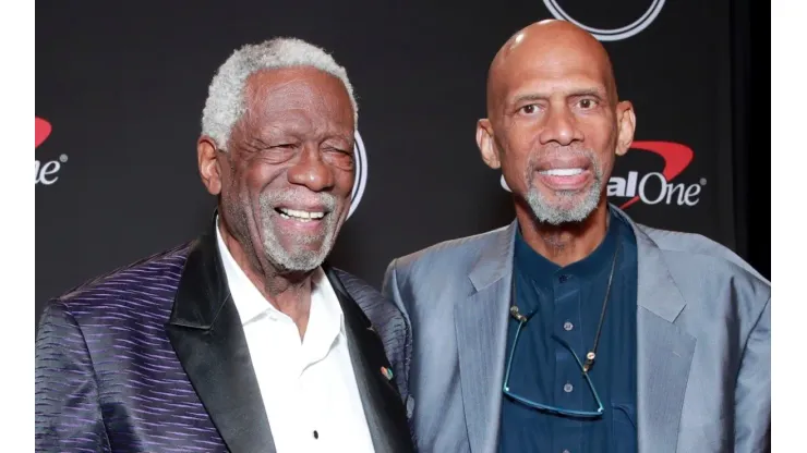 Bill Russell and Kareem Abdul-Jabbar
