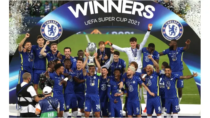 Chelsea FC, winners of the UEFA Super Cup 2021
