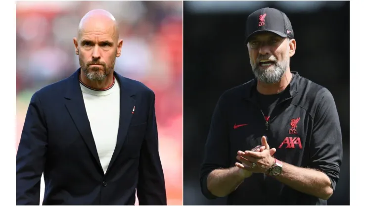 Erik ten Hag (left) and Jurgen Klopp
