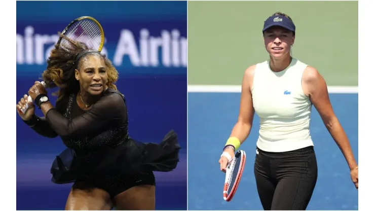 Serena Williams of the USA and Anett Kontaveit of Estonia
