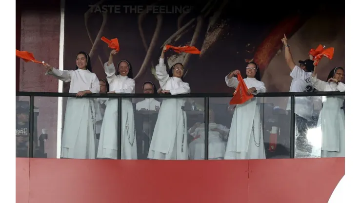 The Rally Nuns at Minute Maid Park in Houston
