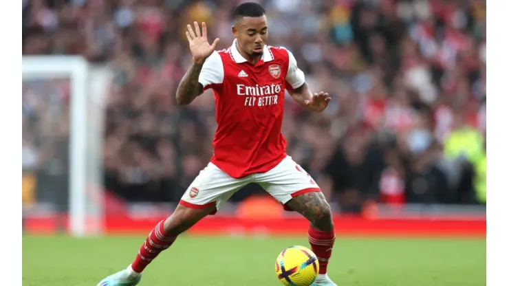 Gabriel Jesús at Emirates Stadium in the 5-0 win over Nottingham Forest
