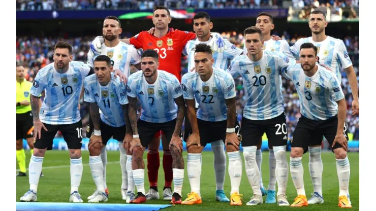 Argentina in the 2022 Finalissima at Wembley
