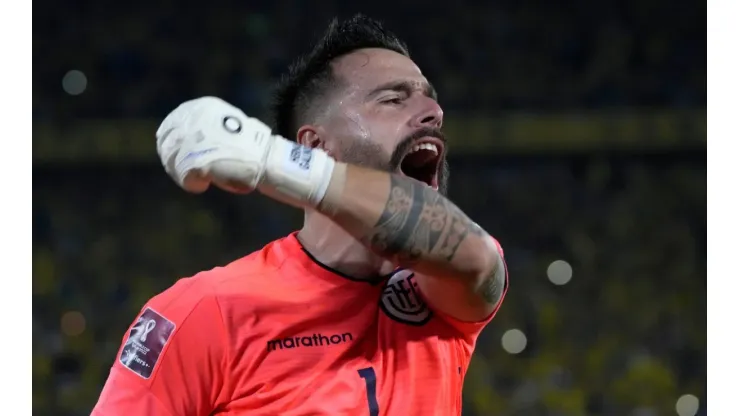 Hernán Galindez celebrates after the last game of the qualifiers
