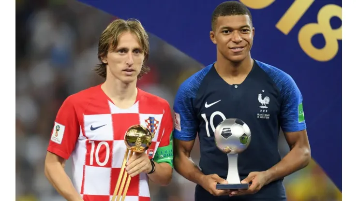 Luka Modric and Kylian Mbappe
