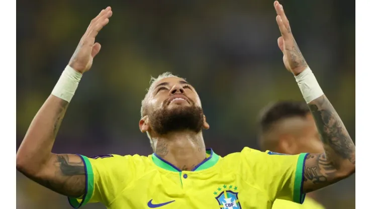 Neymar of Brazil at the Qatar 2022 World Cup
