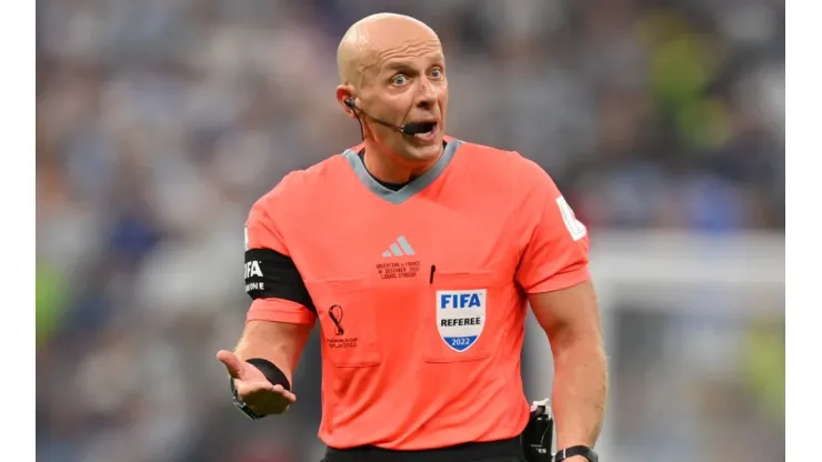 Szymon Marciniak at the Qatar 2022 World Cup final between Argentina and France
